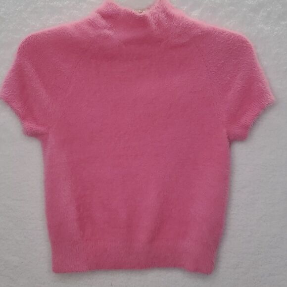 Maeve Anthropologie Eyelash Mock-Neck Sweater Tee Size XXS - Picture 10 of 17